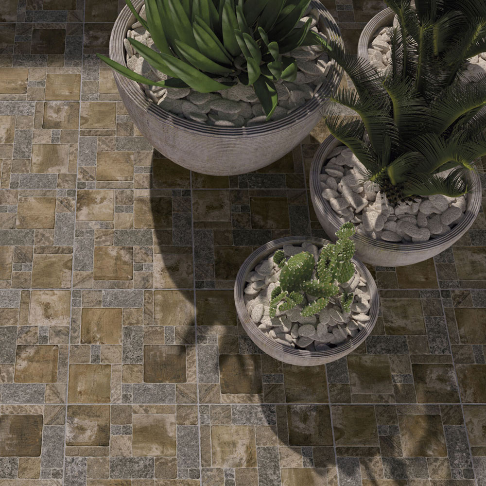 Carrelage aspect pierre...