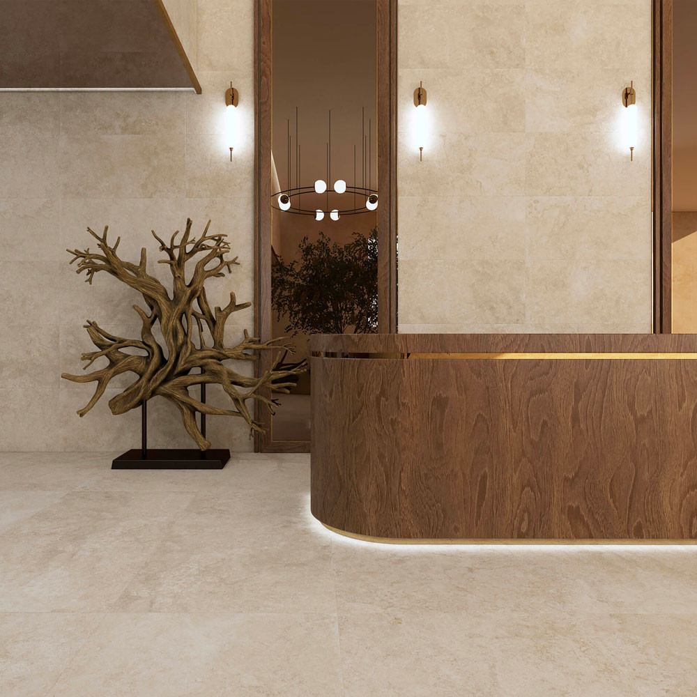 Carrelage aspect pierre...