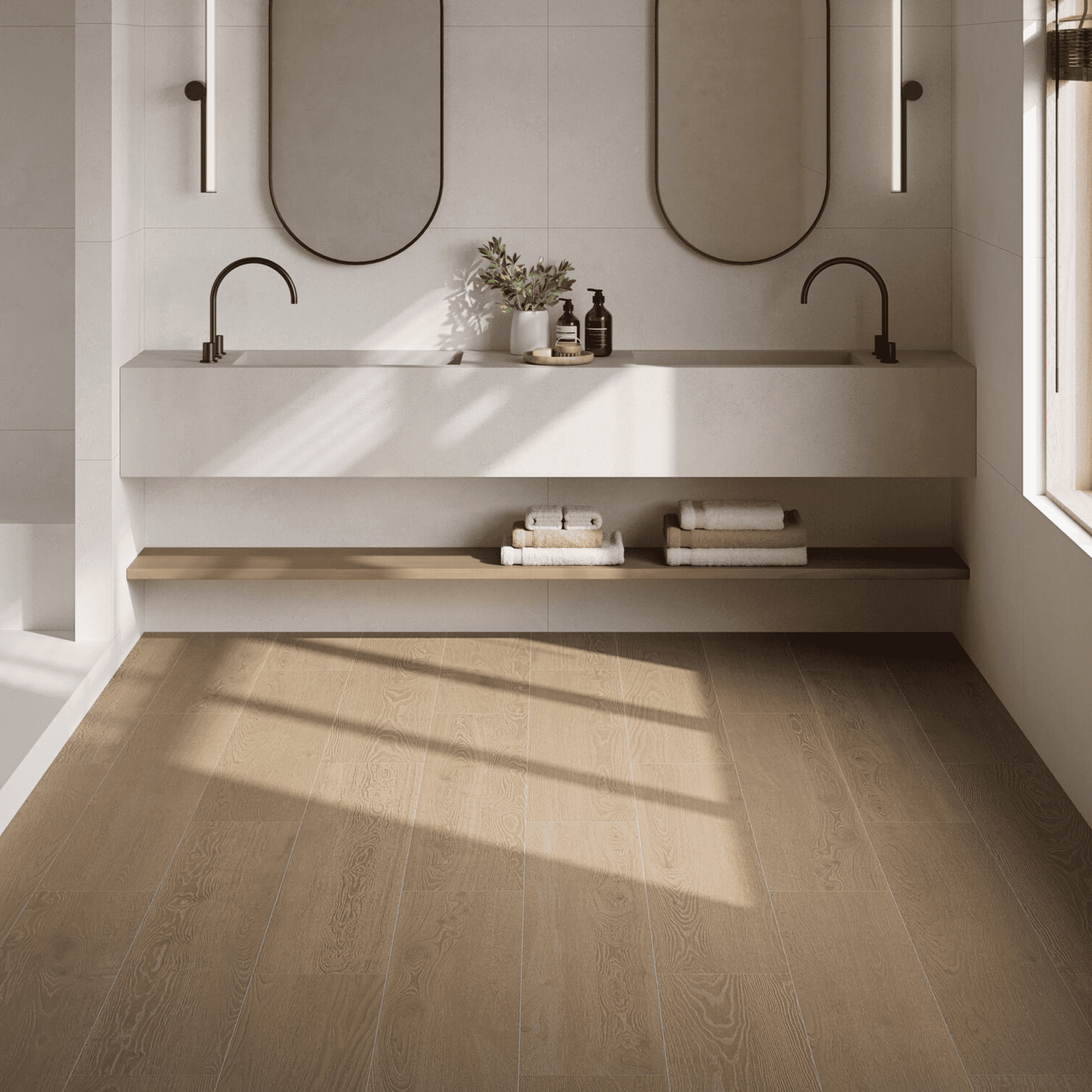 Carrelage aspect parquet...
