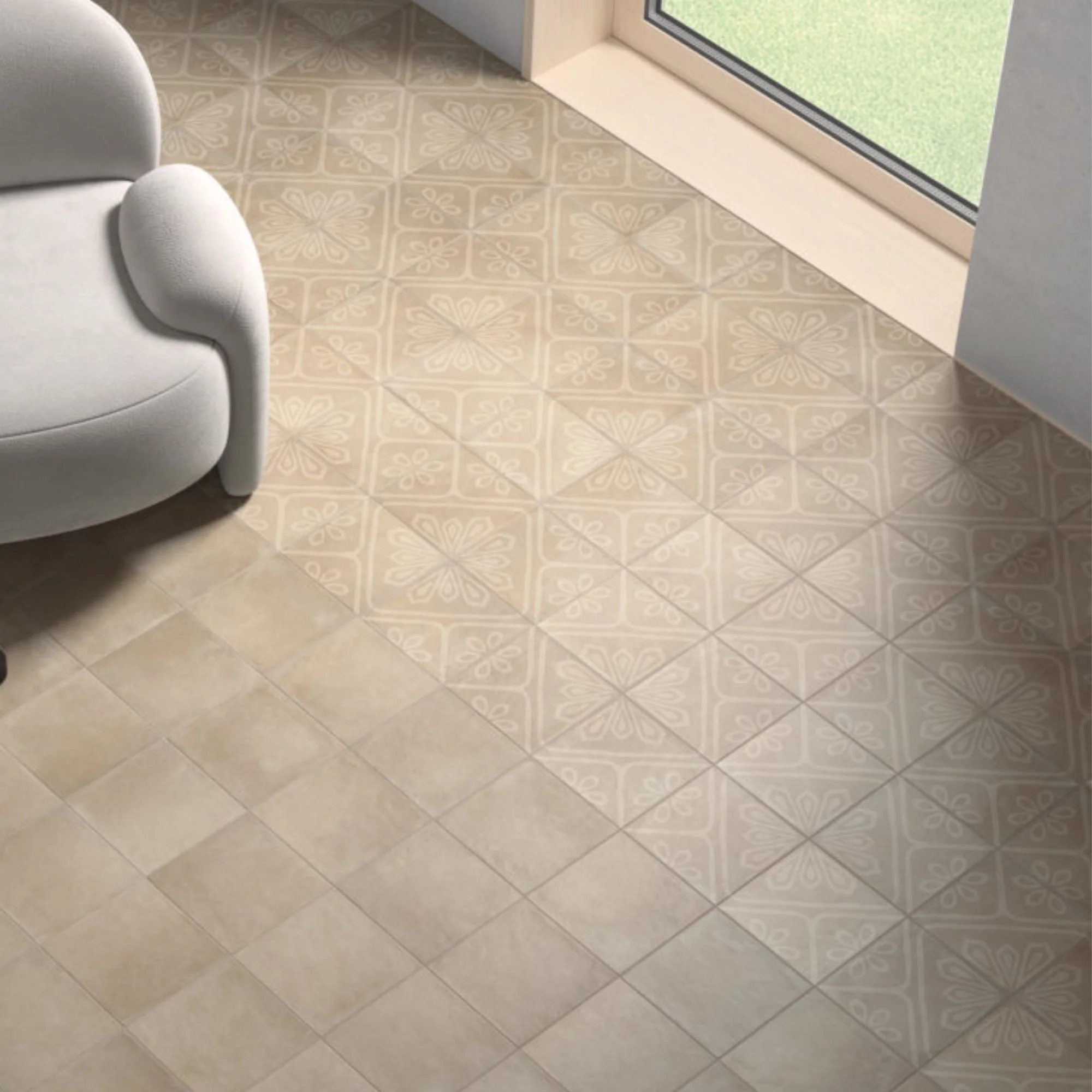 Carrelage aspect carreau...
