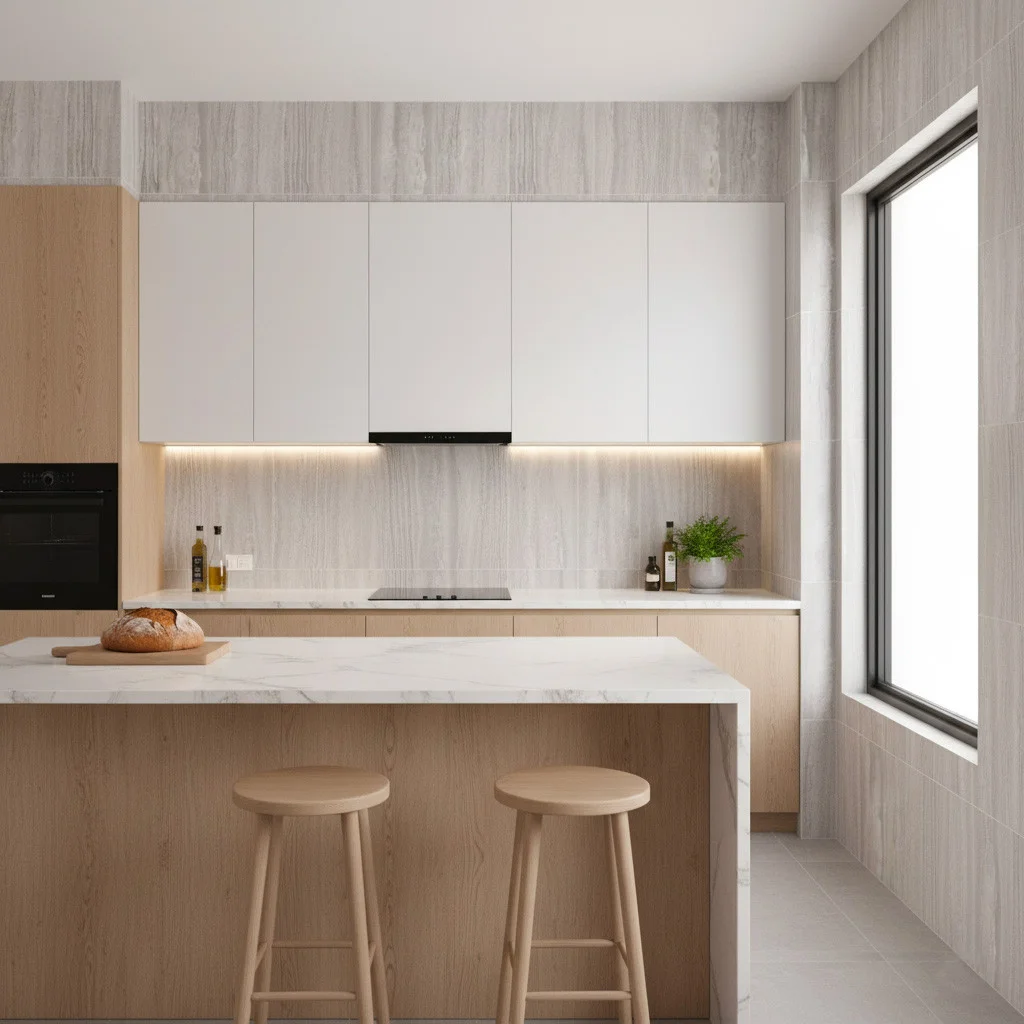 Carrelage effet travertin Marstood Marble 02 mat 30x60 cm