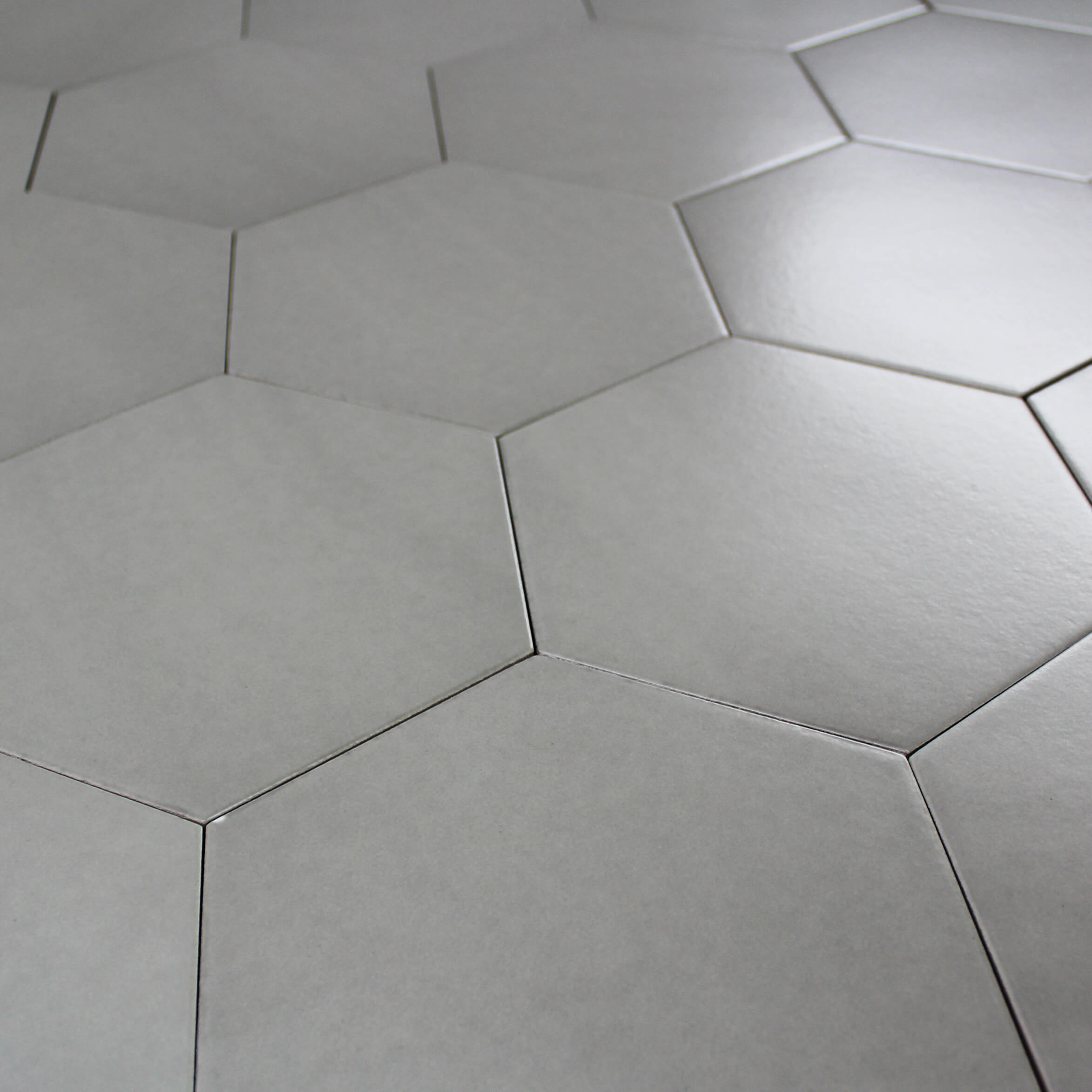 Carrelage hexagonal sol et mur Pattern Gris Classique