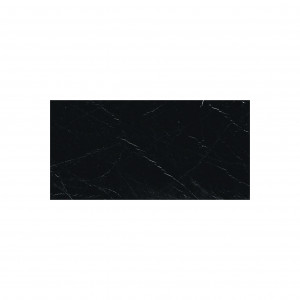 Carrelage sol et mur aspect marbre noir Hypnose Saint-Laurent brillant 60x120 cm
