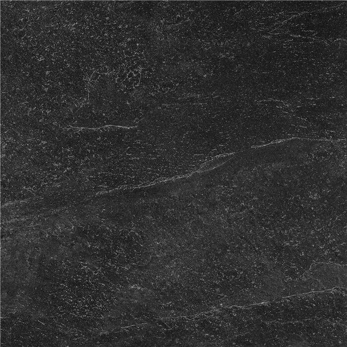 Carrelage sol et mur antidérapant aspect pierre noir Slate Rock Black 60x60 cm