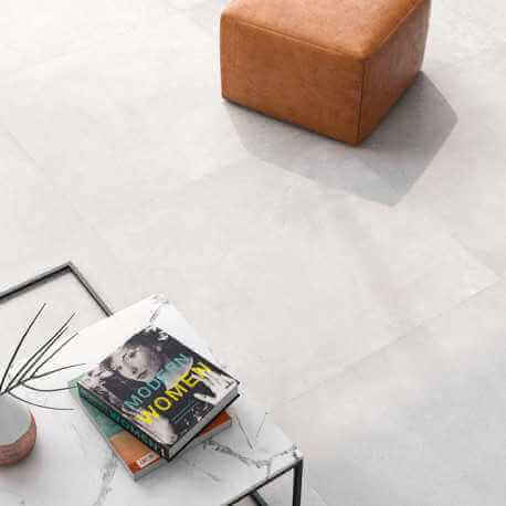 Carrelage sol et mur aspect béton gris Tokio Perla mat 60x60 cm rectifié