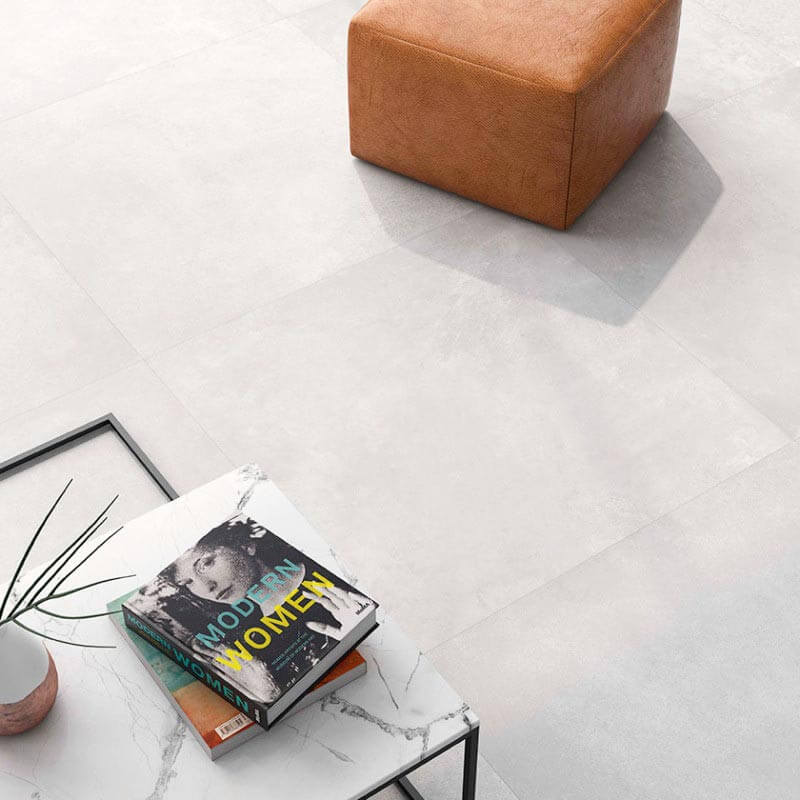 Carrelage sol et mur aspect béton gris Tokio Perla mat 60x60 cm rectifié
