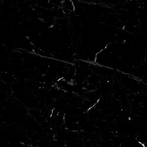 Carrelage sol et mur aspect marbre noir mat Terni Negro 25x25 cm