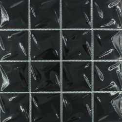 Mosaïque en porcelaine noir Graphite 30x30 cm