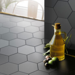 Carrelage hexagonal Kromatica Gris souris mat 11,6x10,1 cm