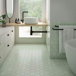 Carrelage hexagonal Kromatica Vert menthe mat 11,6x10,1 cm