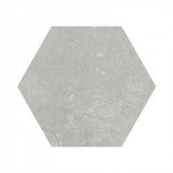 Carrelage hexagonal aspect béton Groundhex Gris 25,8x29 cm