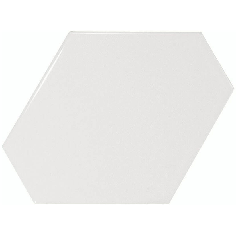 Carrelage géométrique Benzene white 10,8x12,4 cm