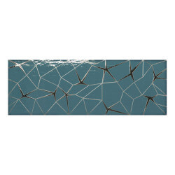 Carrelage Decor Link Turquoise 31,6x90 cm