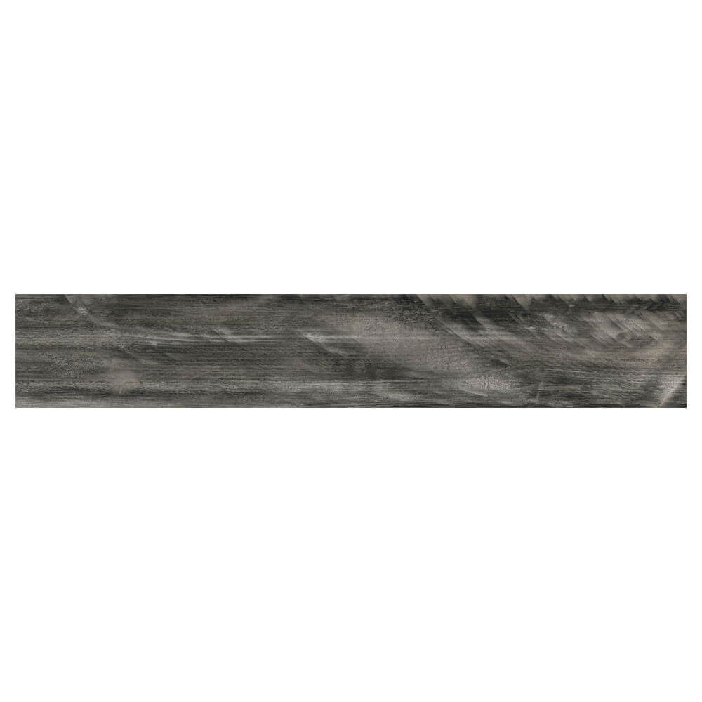 Carrelage aspect parquet Nash black mat 9,8x59,3 cm