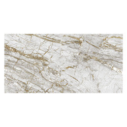 Carrelage aspect marbre Golden White brillant 60x120 cm