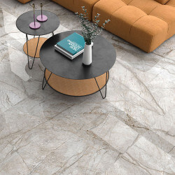 Carrelage aspect marbre Sonante Perla brillant 60x120 cm