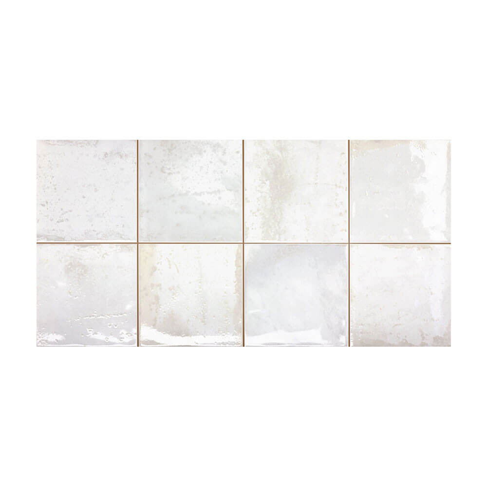 Carrelage aspect zellige Provence Blanc brillant 31,6x60 cm