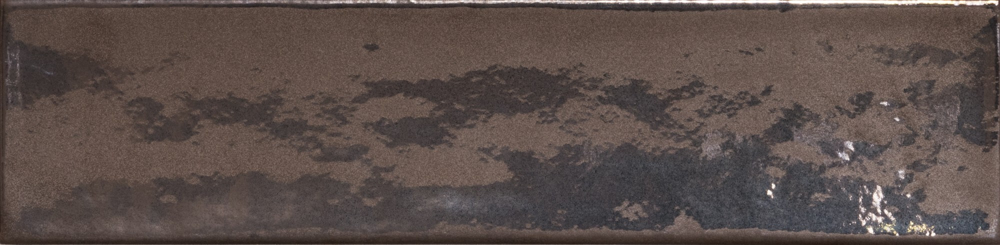 Carrelage aspect zellige Cromia Bronze brillant 6,5x26,6 cm