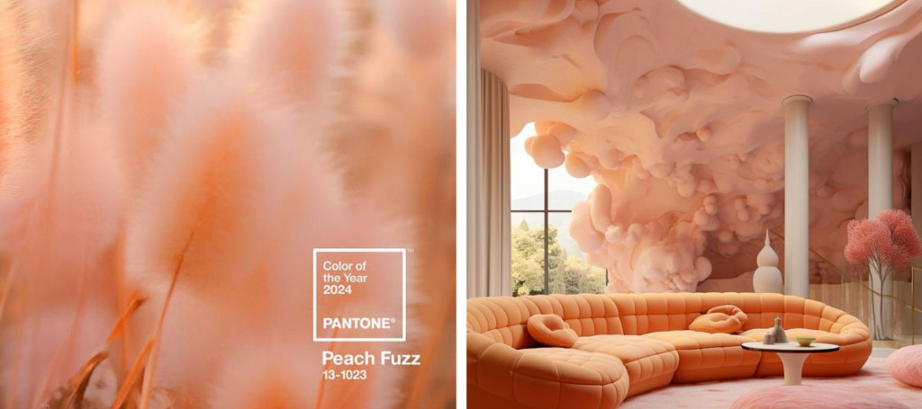 Carrelage peach Fuzz : la couleur Pantone 2024 qu’il vous faut dans votre maison